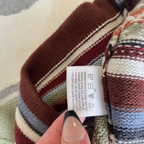 HANNA ANDERSSON Storyteller Fair Isle Striped Combed Cotton Dress SIZE 120 6-7 - Picture 3 of 8